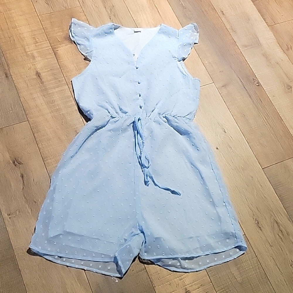 Powder Blue Romper